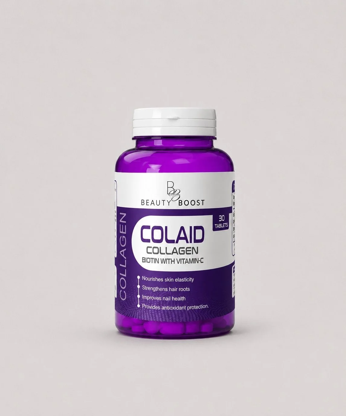 Colaid Collagen Tablet – Biotin with Vitamin C (1 Box = 30 Tablets)