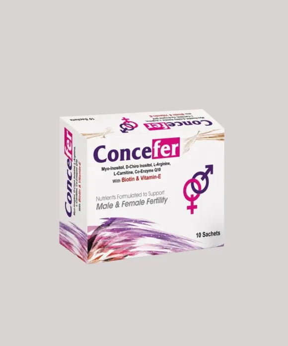 Concefer Sachet – Fertility Support with Myo-Inositol & Co-Enzyme Q10 (1 Box = 10 Sachets)
