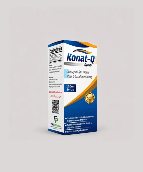 Konat-Q Syrup – Coenzyme Q10 with L-Carnitine (1 Box = 120ml)